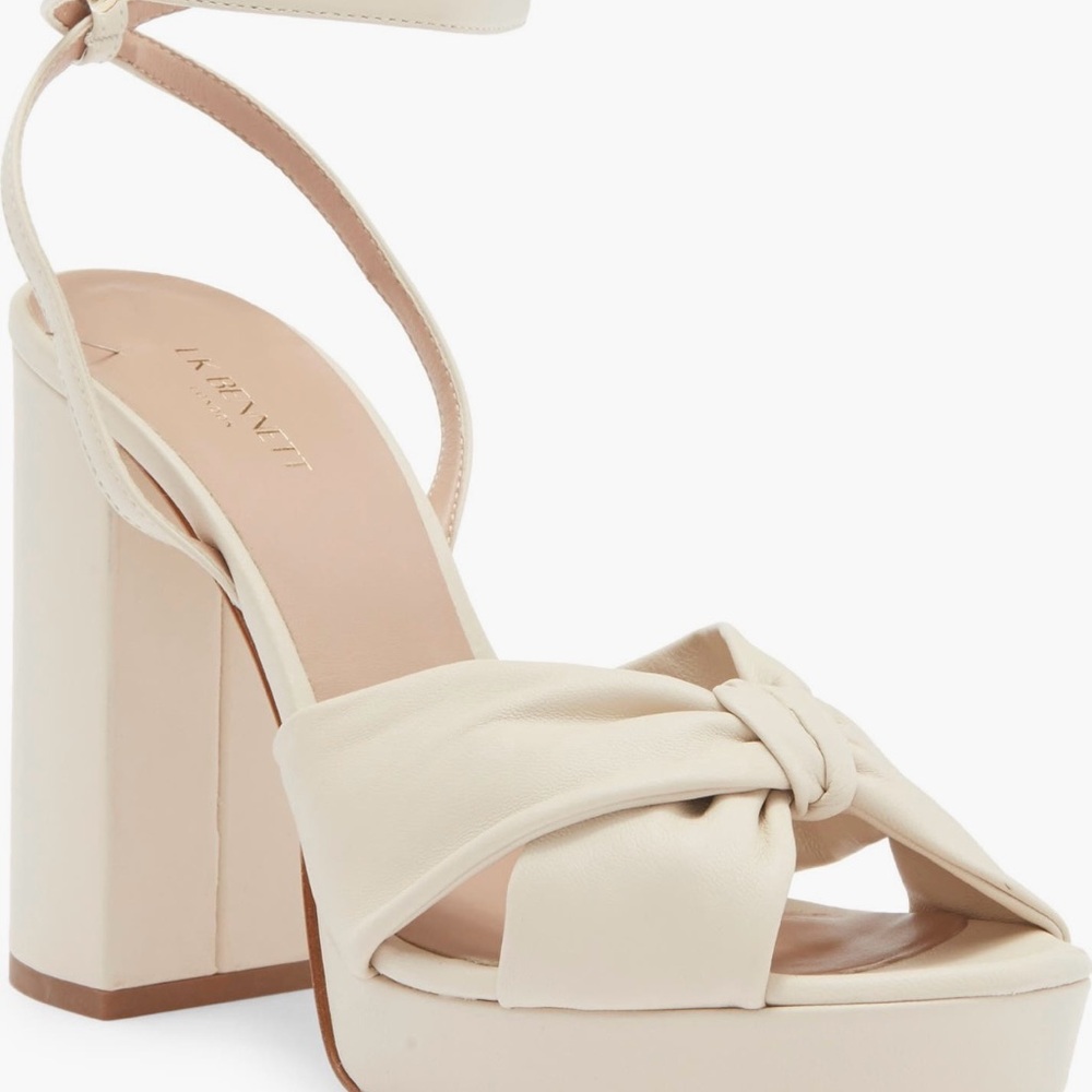 LK Bennett Cream Knotted Heels